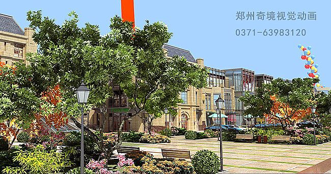 奇境視覺動畫簽約安陽香江置業-香江城市廣場3D建筑漫游動畫宣傳片制作中{my:seotitle}