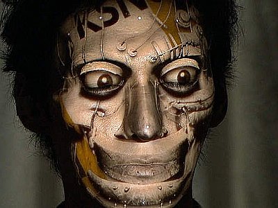 日本炫酷3D投影模特妝容科幻變化展示