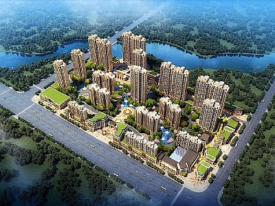 奇境視覺動畫簽約奧林匹克花園三維建筑漫游動畫宣傳片項目
